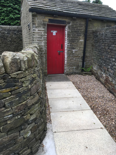 New flagged Toilet Path